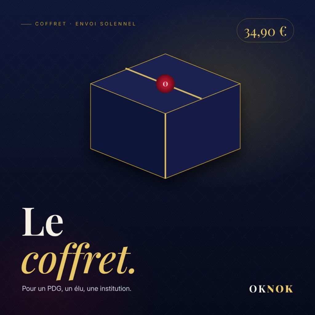 Le Coffret — message anonyme solennel